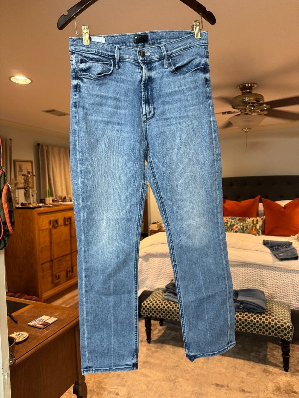 MOTHER Jeans, 3 pair of well worn, distressed jeans